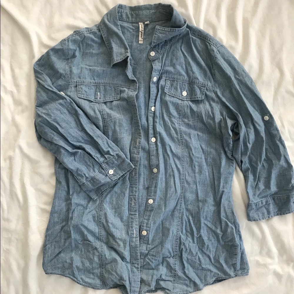 Chambray button up